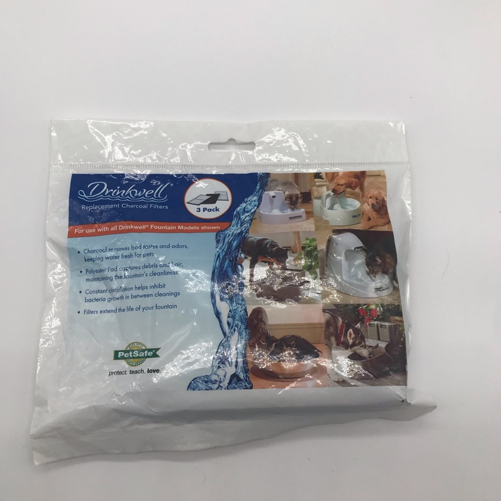 Drinkwell Replacement Charcoal Filters.  New sealed package
